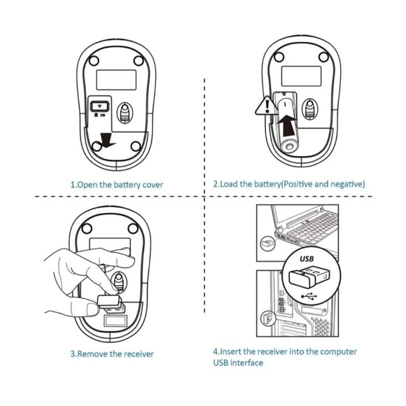 Nexigo Wireless Mouse, Black New - Picture 7 of 7